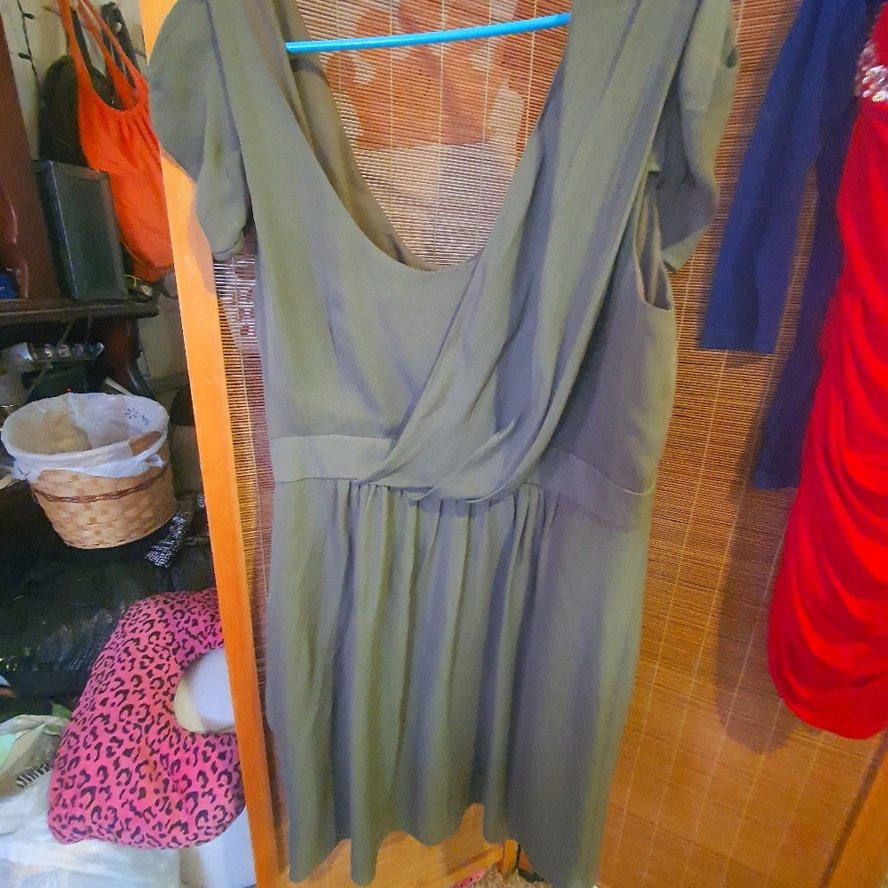 Faux wrap dress